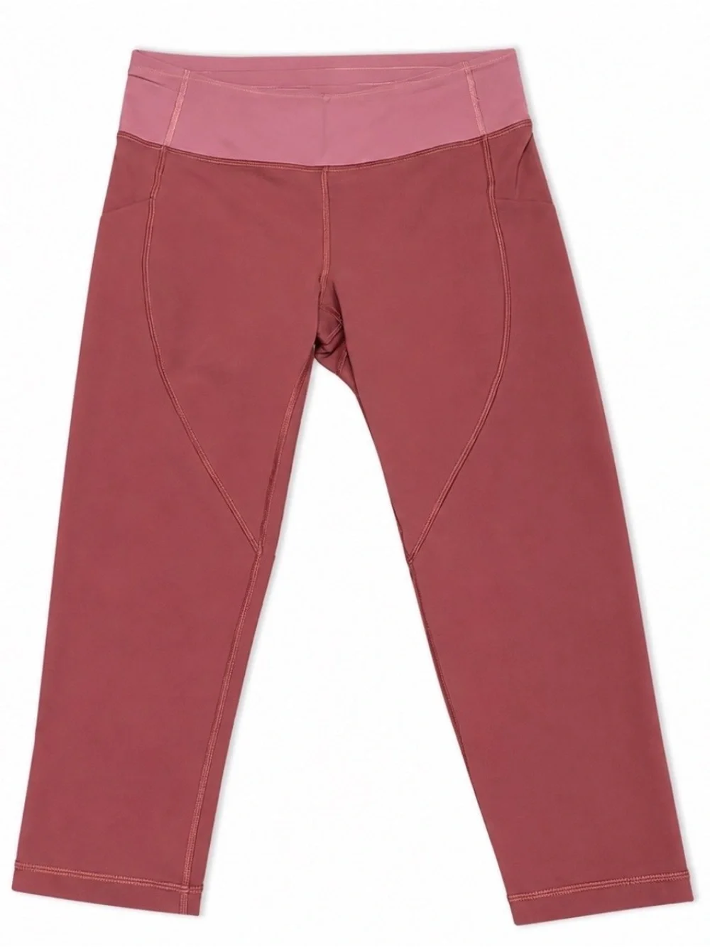 Lululemon Dusty Rose Cropped Leggings Pants Size 6